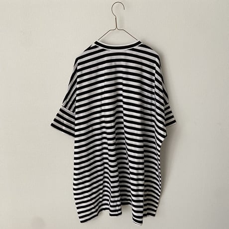 オールドマンズテーラー　GAUZE BOUDER OVERSIZE HALF T SHIRT