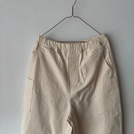 Hands of creation Organic Cottonネップウェザークロス イージーオーバルパンツ