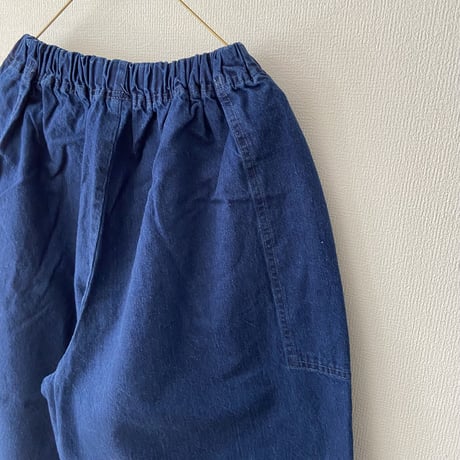 homspun 10オンスデニムギャザーパンツ ・ブルーブリーチ