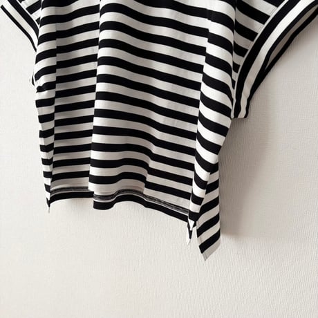 TISSU  クラッシック天竺 モックネックドルマンTシャツ