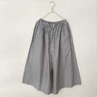 homspun コットンタイプライター キュロットパンツ・ストライプ