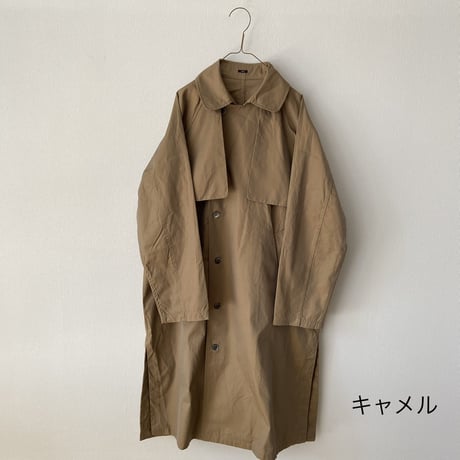 TISSU HIGH DENSITY EFFORTLESS TRENCH・キャメル