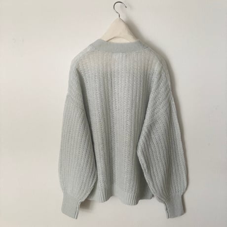 yuni wool Mohair Nylon カーディガン