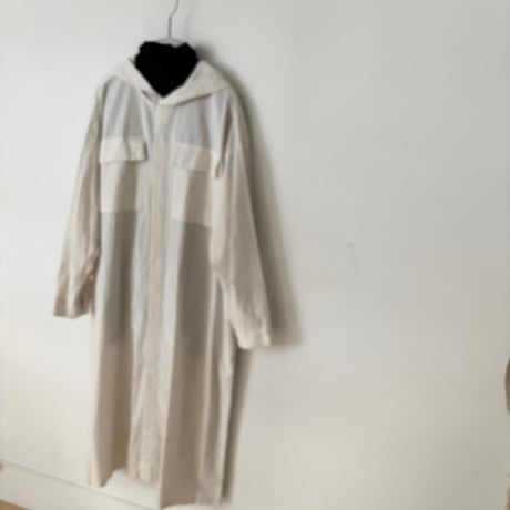 buoy buoy  強撚POPLIN 製品染 HOODIE DRESS