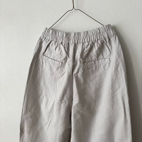 Hands of creation 綿麻バックサテン オーバルパンツ