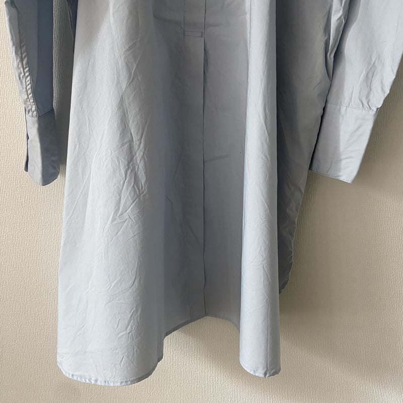 UNIVERSAL TISSU ナチュラルタイプライタークラシックロングシャツ