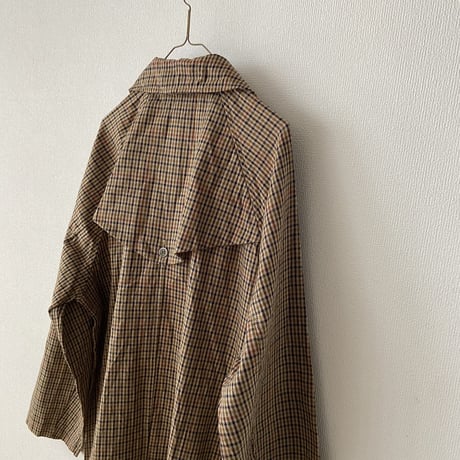 TISSU 先染めチェック HIGH DENSITY EFFORTLESS TRENCH