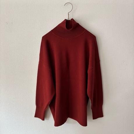 yuni  コットンスムース 2way high neck knit