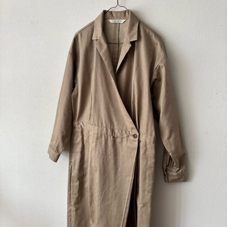 atelier naruse  コットンカシュクール オーバーオール・ベイジュ