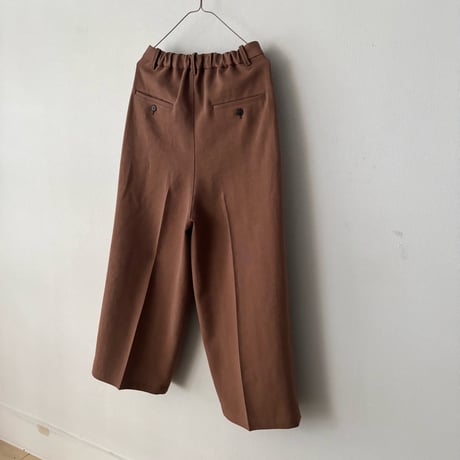 yuni リネンポリエステル WIDE PANTS
