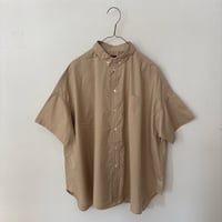 TISSU  ナチュラルタイプライター ボタンダウン半袖シャツ・サイズ1
