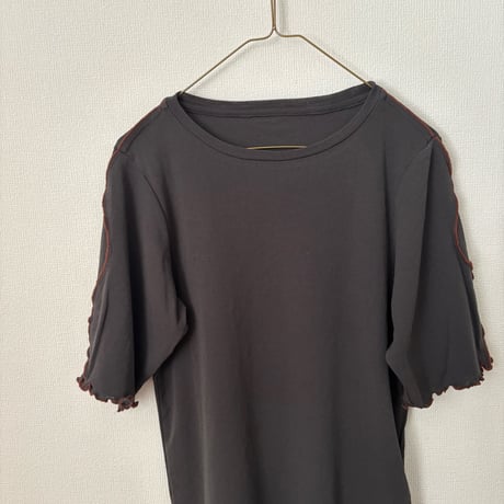 qiri コットン強撚フライス 半袖カットソー