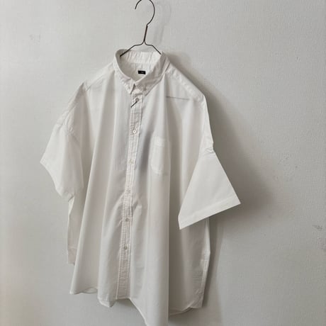 TISSU  ナチュラルタイプライター ボタンダウン半袖シャツ・サイズ1