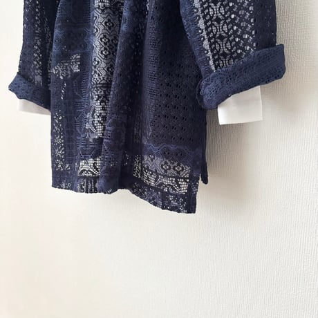 TISSU パッチワークレース パーカー
