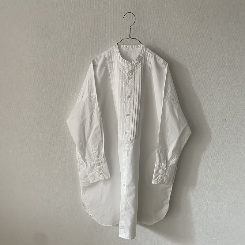 UNIVERSAL TISSU ナチュラルタイプライタークラシックロングシャツ