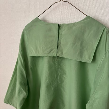 koton コットンシルクフラットカラーブラウス