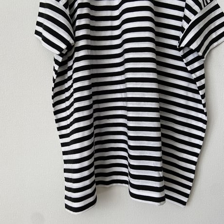 オールドマンズテーラー　GAUZE BOUDER OVERSIZE HALF T SHIRT