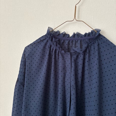 somewearclothing  ネックギャザーフリルブラウス