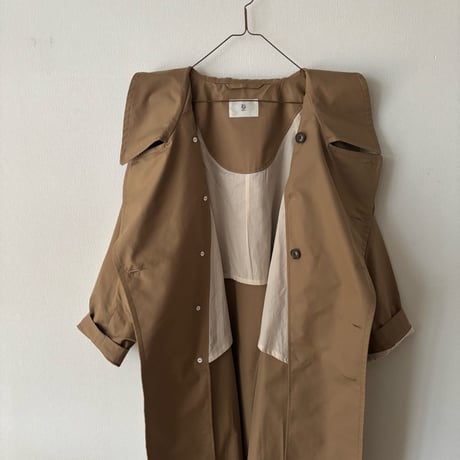 GASA＊　ワイドトレンチコート・ khaki
