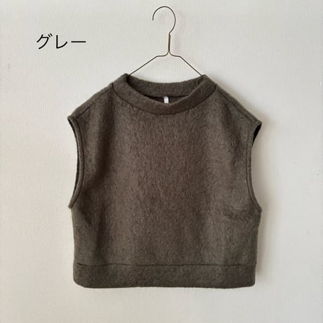 PARIS DE AOUNE   シープモヘア ベスト