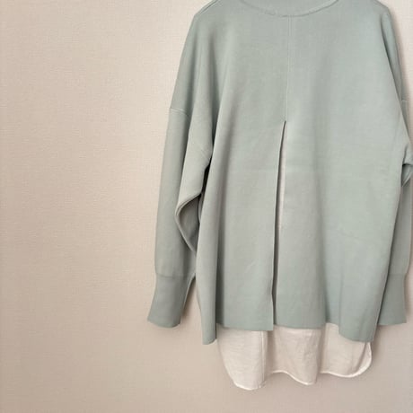 yuni  コットンスムース 2way high neck knit
