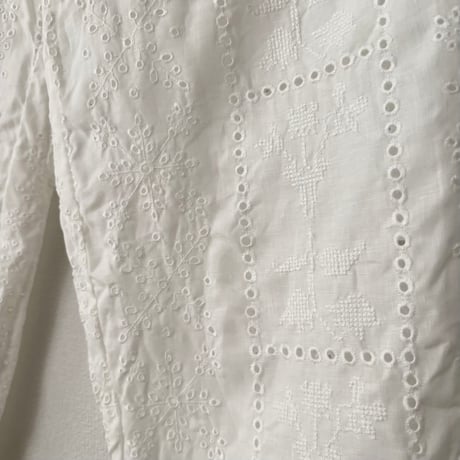 qiri  graw' embroidery gather pants