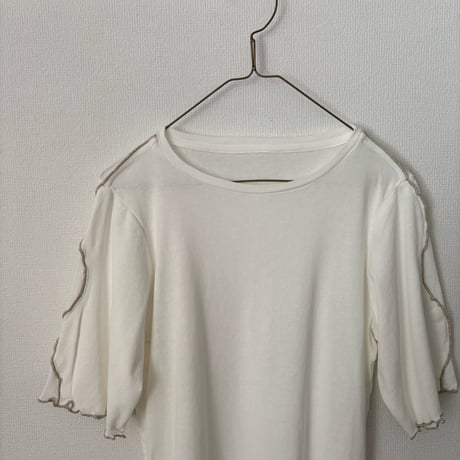 qiri コットン強撚フライス 半袖カットソー