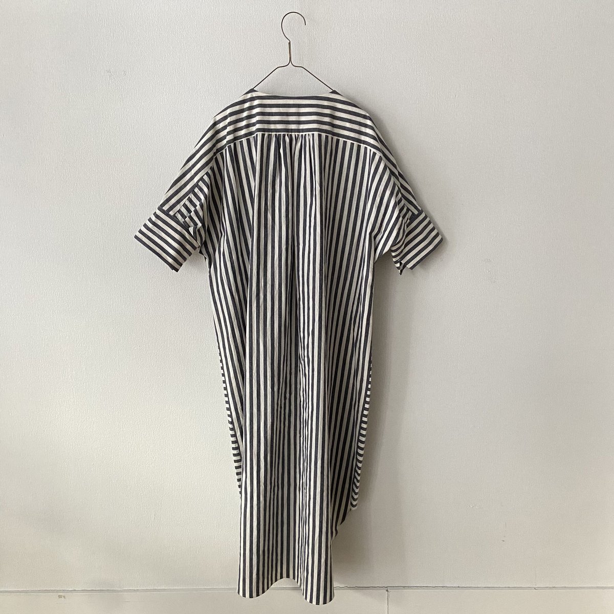 somewearclothing コットンリネンストライプ シャツワンピース somewearclothing コットンリネンストライプ シャツワンピース