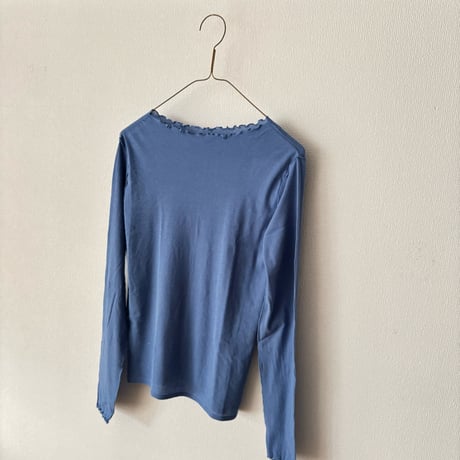 yuni 60/-強撚ストレッチフライス ボートネックプルオーバー
