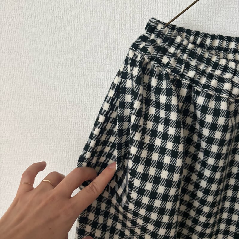 homspun ウールギンガム ギャザーパンツ | itonowa Life ONLINE S