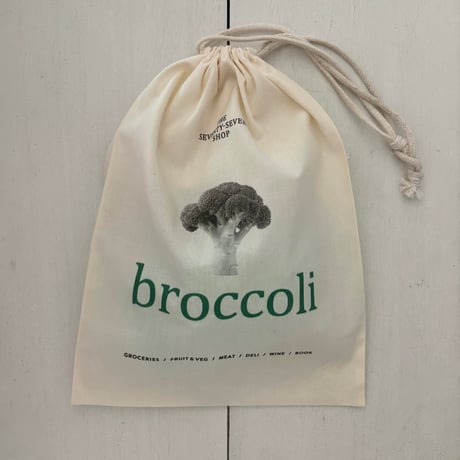 77NEEDLE WORKS DRAWSTRING BAG・BROCCOLI