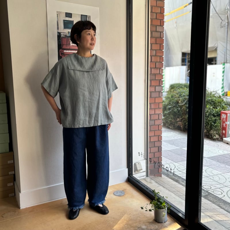 FOG LINEN WORK itonowa Life別注 フラットセーラーカラーブラウス