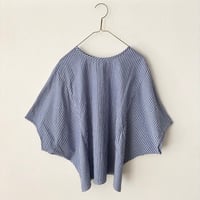 NATURAL LAUNDRY　綿麻ドビーストライプ 2wayシャツ