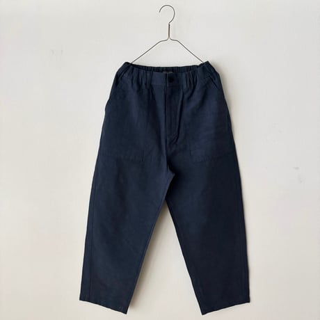 Hands of creation コットンリネン リバーシブルカルゼファナージュ ワークパンツ