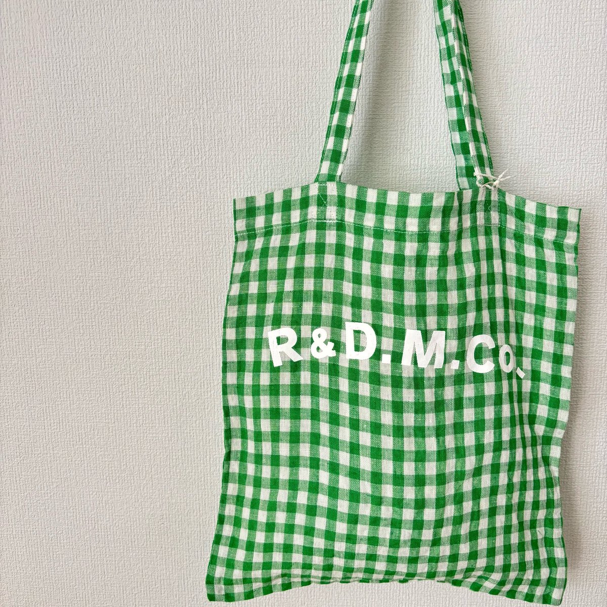R&D.M.o-☆GINGHAM CHECK DRAWSTRING BAG2点 R&D.M.o-☆GINGHAM CHECK