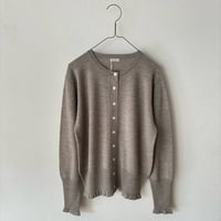 homspun 梳毛12G クルーネックカーディガン