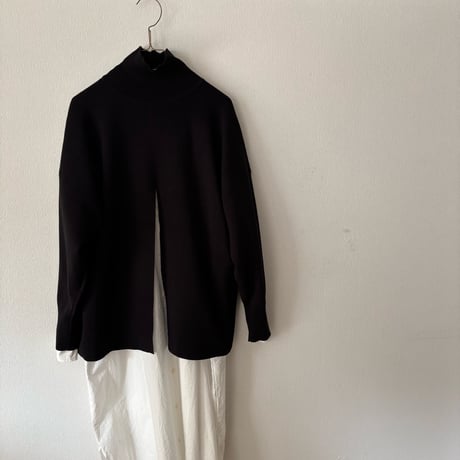 yuni  コットンスムース 2way high neck knit
