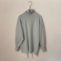yuni  コットンスムース 2way high neck knit