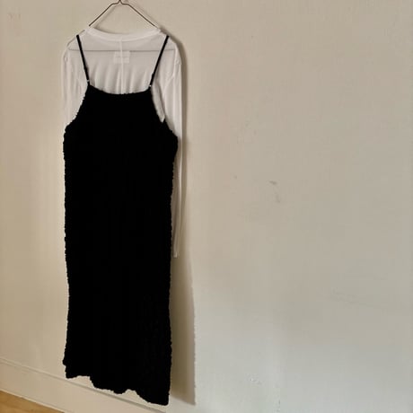 yuni コットンレーヨンナイロン hana dot jacquard camisole one piece