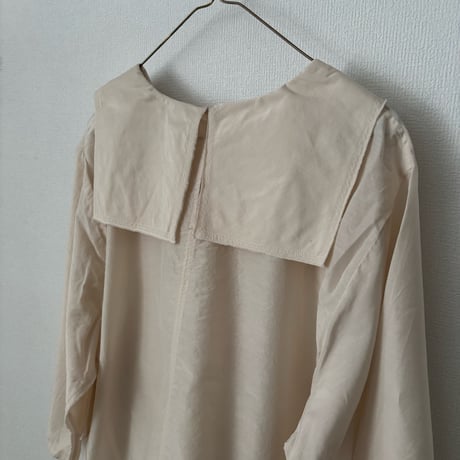 koton コットンシルクフラットカラーブラウス