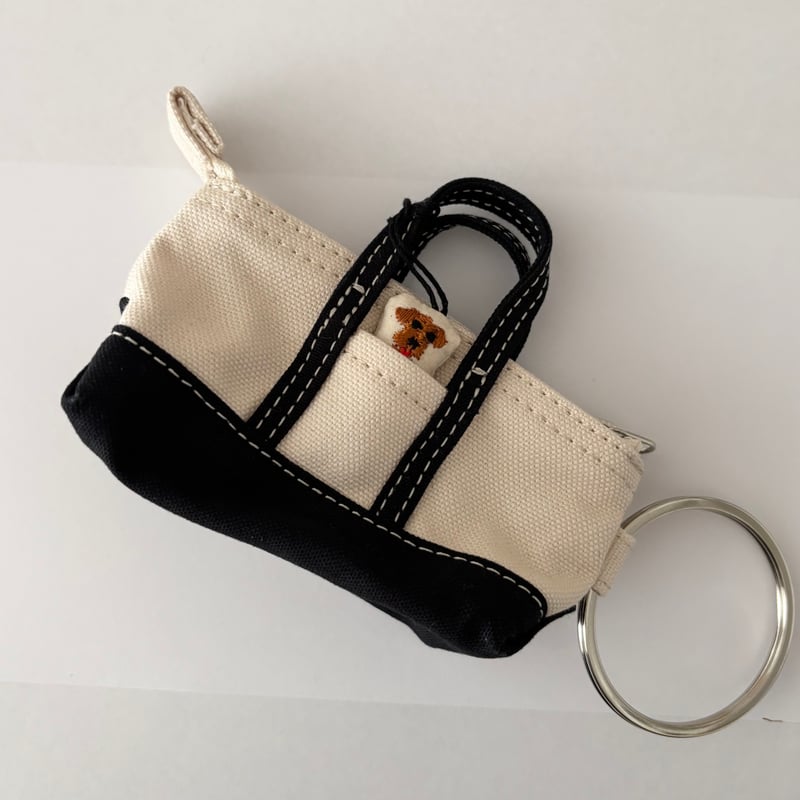 オールドマンズテーラー MINI MINI TOTE KEY RING・BLACK×DOGつ