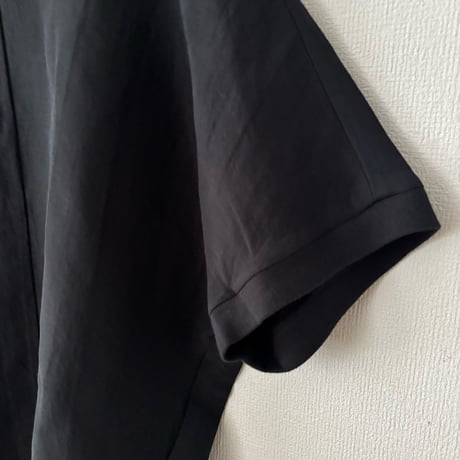 OUVERT　強撚コットン×リネン交織ビエラ スローシャツ