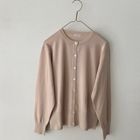 homspun ソフトコンパクトヤーン クルーネックカーディガン