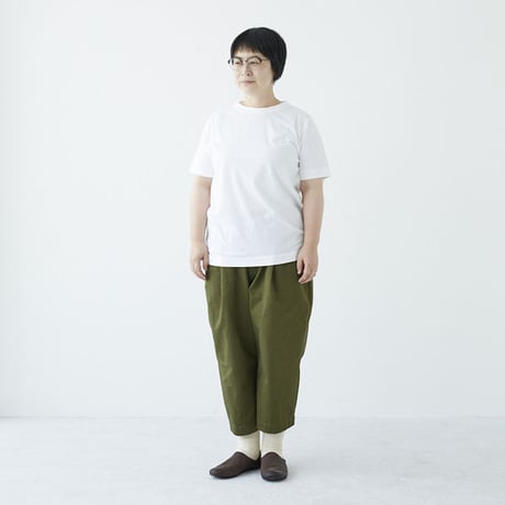 homspun 天竺Tシャツ 半袖 ・TOPダークチャコール(2026SS)