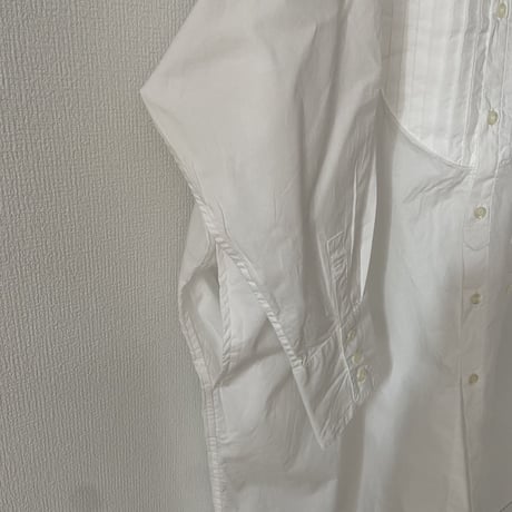 UNIVERSAL TISSU  ナチュラルタイプライタークラシックロングシャツ