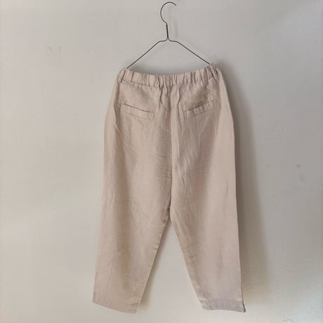 Hands of creation 40/- Twill Linen 起毛 ゆるオーバルパンツ