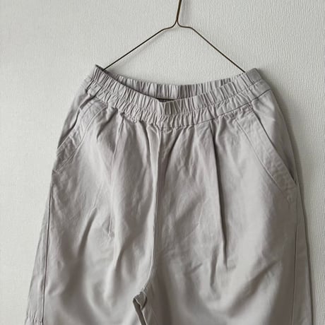 Hands of creation 綿麻バックサテン オーバルパンツ