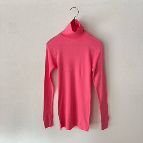 homspun 丸胴テレコタートルネックプルオーバー