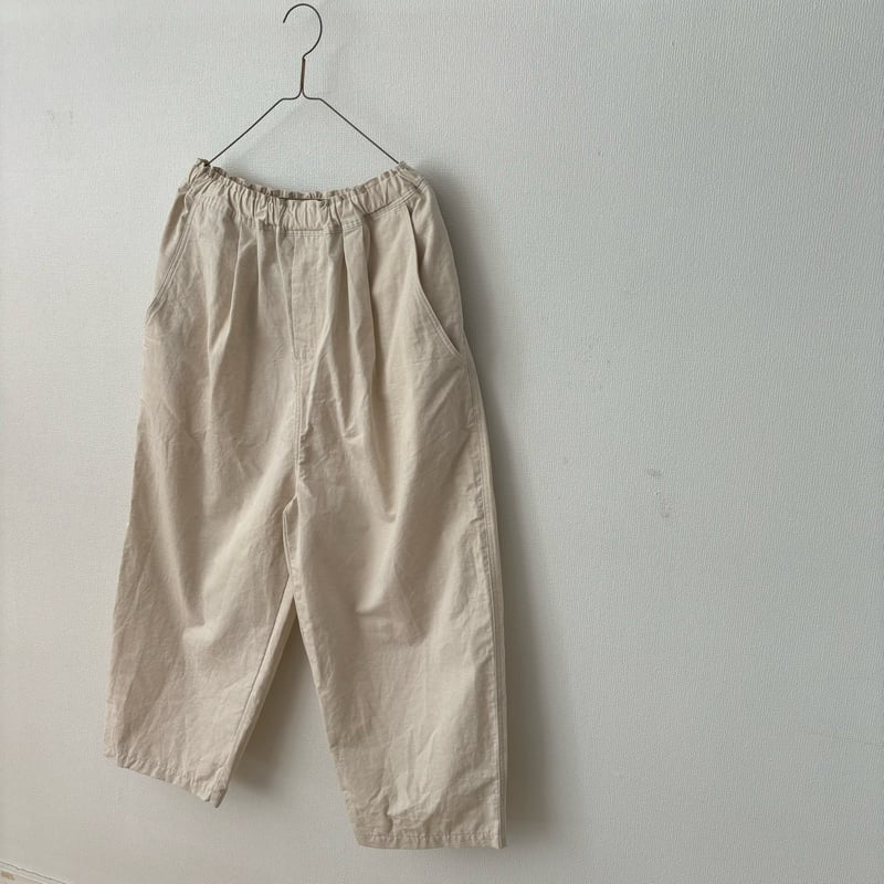 パンツ yuni Cotton Linen denim cocoon pants M yuni コットンリネンツイル cocoon パンツ | itonowa Life ONLI