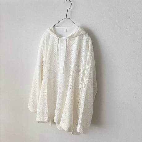 TISSU パッチワークレース パーカー